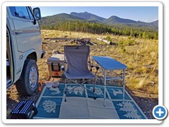 2016-September Nat Forest treeless camp outside door