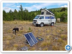 2016-September Nat Forest treeless camp solar and Loki