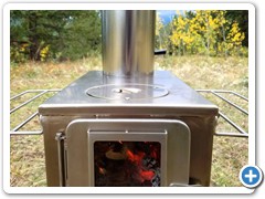 Woodstove with water heater