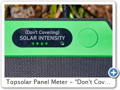 Topsolar Panel Meter - "Don't Covering"