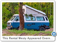 This Rental Westy Appeared Overnight